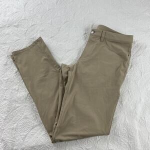 Lululemon ABC Commission Men's Sz. 32x32 Khaki Golf Performance Pants!
